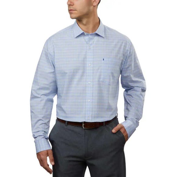 NWT Izod Men’s Soft Wash Essentials Dress Shirt - Picture 1 of 11